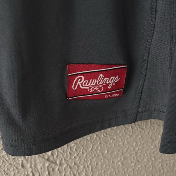 Mens Rawlings Peak Performance Baseball Long Sleeve, Large, Gray - Picture 2 of 6